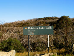 Parking Area for walk to Rainbow Lake