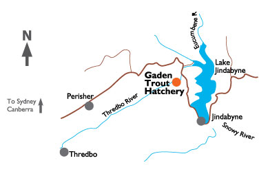 map to Gadden Trout  Hatchery